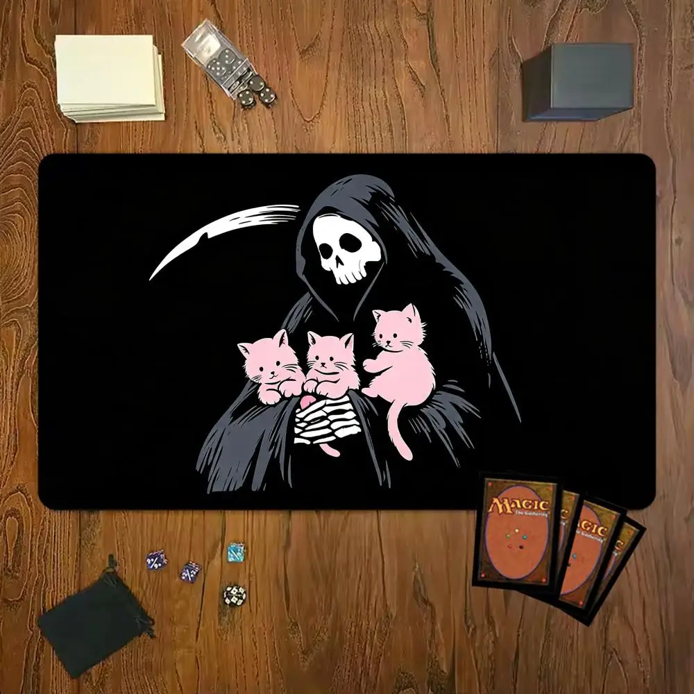 Pc Gaming Pink - Grim Reaper Holding Pink Kittens Gaming
