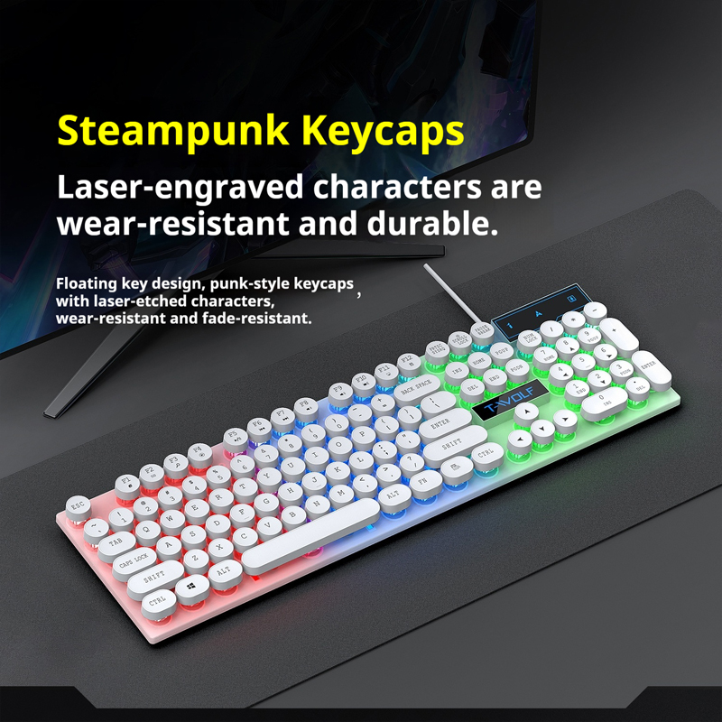 T11 T-WOLF Gaming Keyboard 104 - Pc Gaming Fullset recension och pris