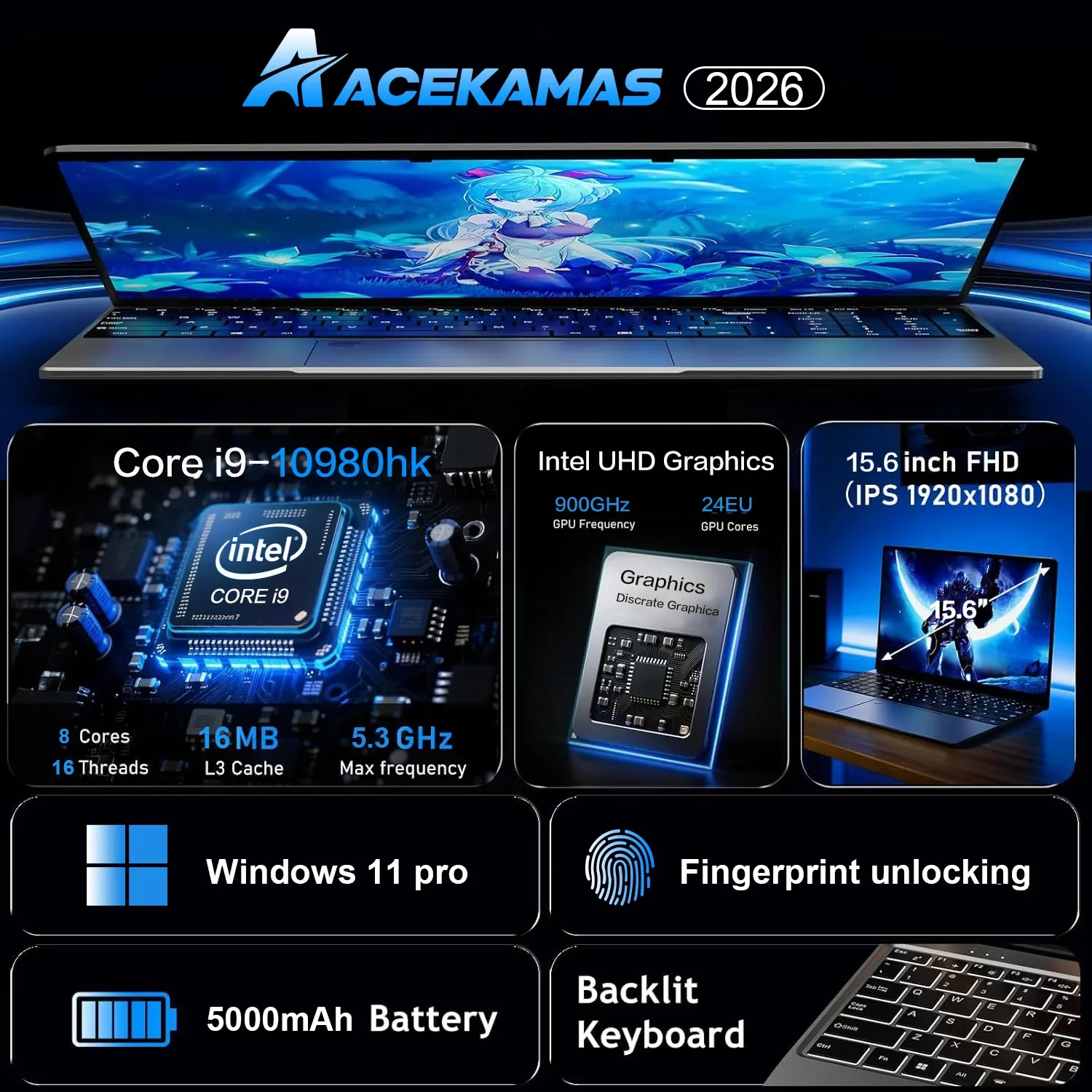 15.6inch Potrable Laptop Intel - Pc Gaming Intel recension och pris